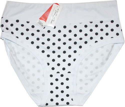 Dámské kalhotky do pasu puntíky bílé 1546 598/801