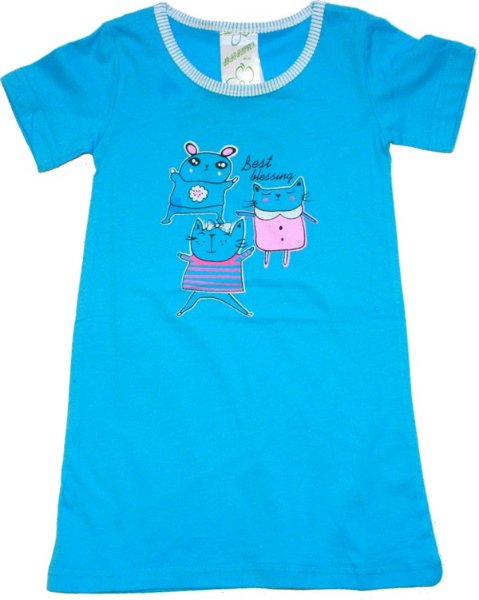 Dívčí noční košile BEST 485 azurové 98