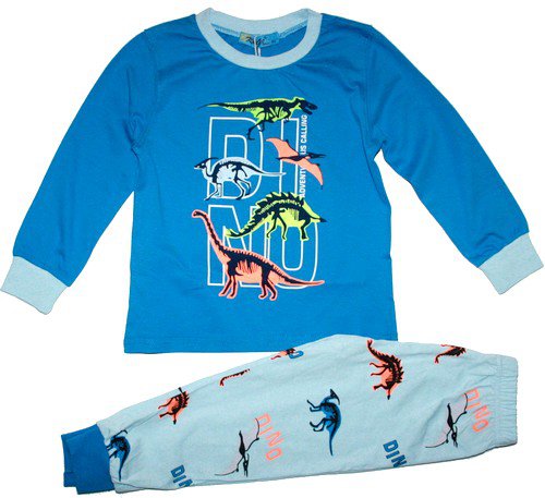 Chlapecké dětské pyžamo pro kluky DINASAUŘI 1338 modré 862/10 vel. 98