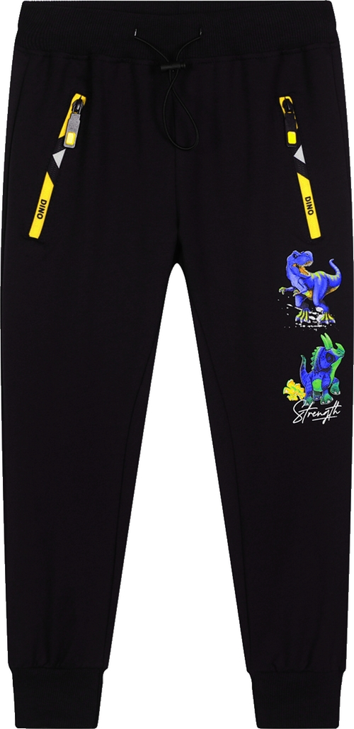 Dětské tepláky Kugo DINO 8501 černá 735/98 