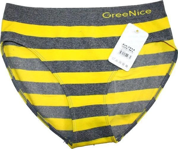 Dámské kalhotky bezešvé GREENICE žlutá 2914 - 595/162