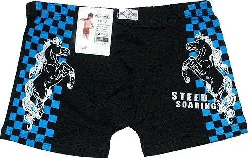 Chlapecké trenky bavlněné DVA KONĚ 4038/4045 černé 784/120