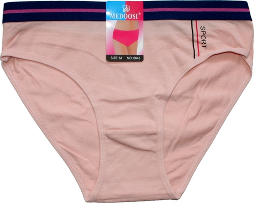 Dámské kalhotky do boků, jednobarevné 6648 549/154