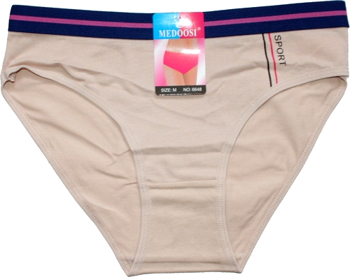 Dámské kalhotky do boků, jednobarevné 6648 549/160