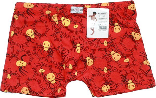 Chlapecké trenky vzor pavouk 4000 červené