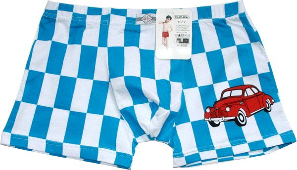 Dětské trenýrky auto, chlapecké trenky4008 azurová