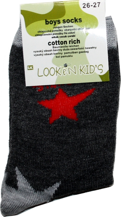 Dětské ponožky chlapecké klasické 7867 128/14