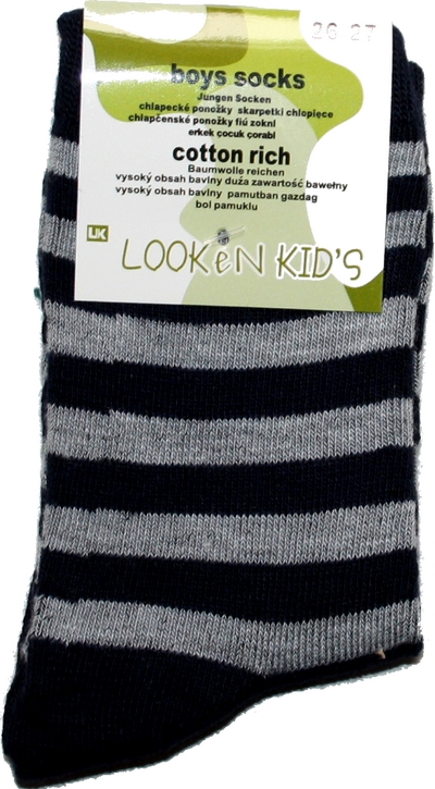 Dětské ponožky chlapecké klasické 7867 128/17