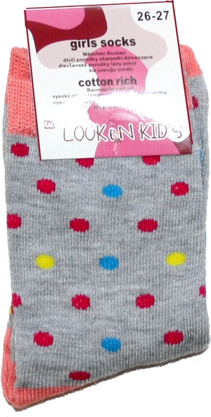 Dívčí ponožky klasické pro holky 7971 130/6
