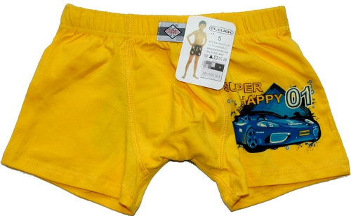 Dětské trenkoslipy, chlapecké trenky AUTO 605104 žluté