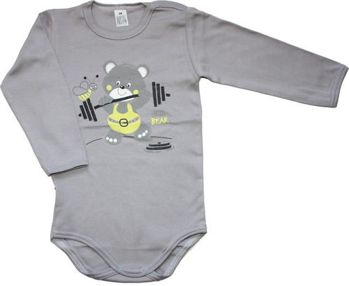 Dětská body, kojenecká bodýčka vel. 98 šedá