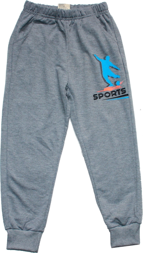 Chlapecké tepláky slabé šedé sv. SPORTS 1117 SEZON 648/85 vel. 140