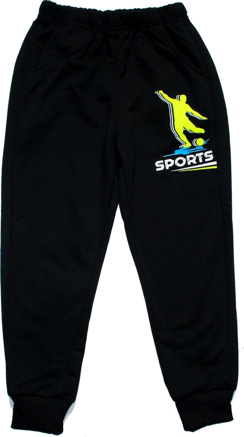 Chlapecké tepláky slabé černé SPORTS 1117 SEZON 648/99 