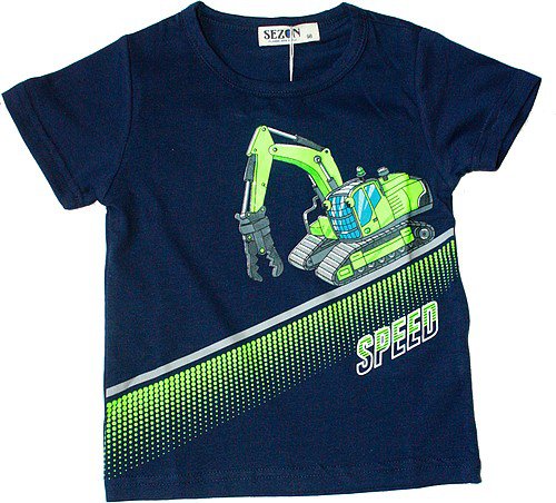 Dětská trička, chlapecká trička NAKLADAČ L287 modré 365/7 