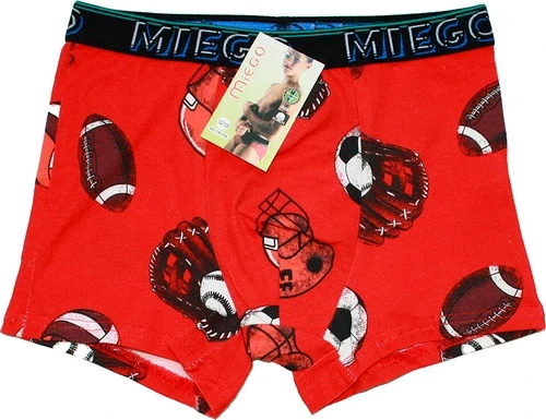 Chlapecké trenýrky bambusové míče pro kluky 3108 červené 779/19