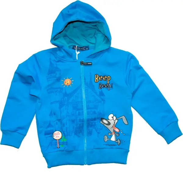 Chlapecká tepláková souprava, komplet  3 kusy azurová 13747 - 323/1