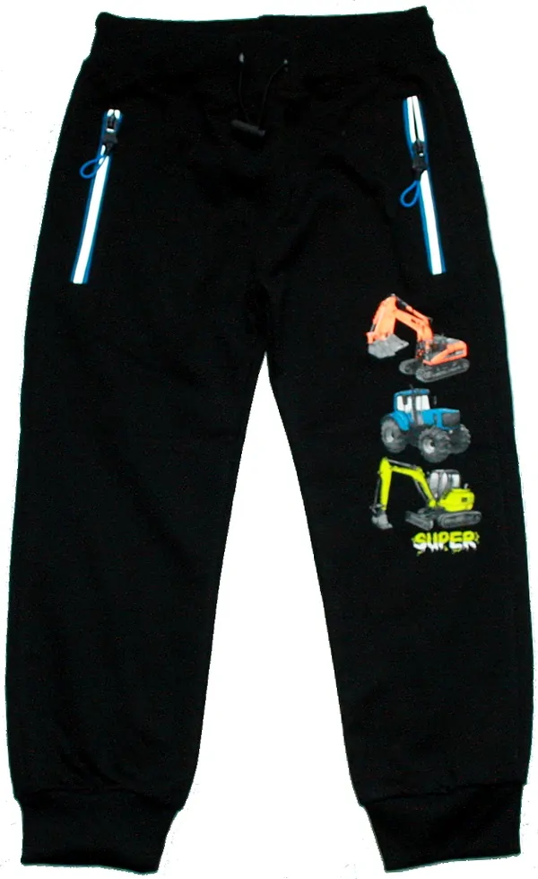 Chlapecké tepláky Kugo 100% bavlna modré 8808