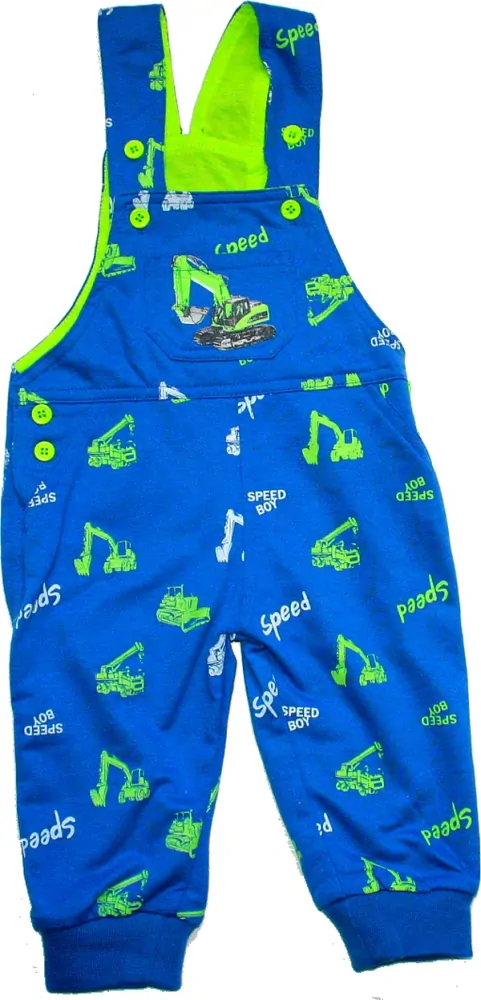 Dětské tepláčky laclíky NAKLADAČ azurové 3458 vel. 74, 86, 98