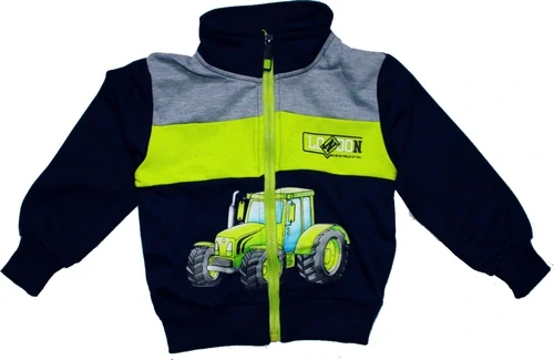 Chlapecká tepláková souprava Traktor 9307 modrá a šedá 321/5