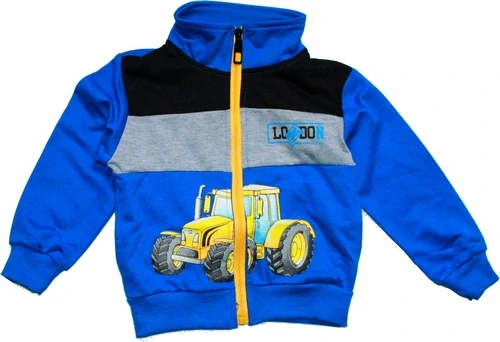 Dětské teplákové soupravy Traktor 9307 modrá 