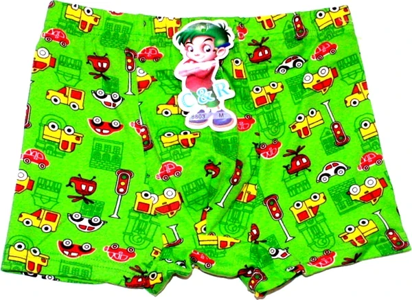 Chlapecké trenýrky s auty pro kluky 8803 zelené 776/33