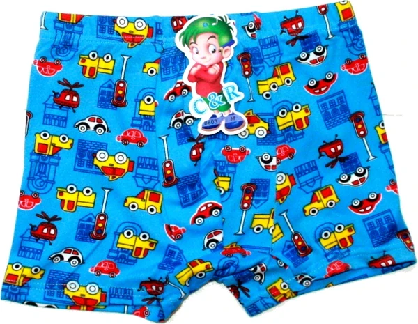 Chlapecké trenýrky s auty pro kluky 8803 tyrkysové 776/40