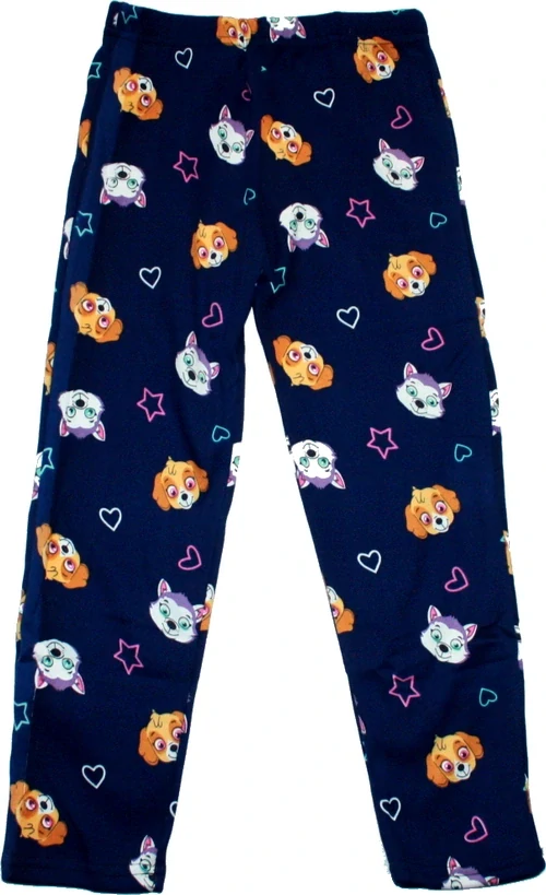 Dívčí zateplené legíny mikroplyš bambusové 506 modré 612/14