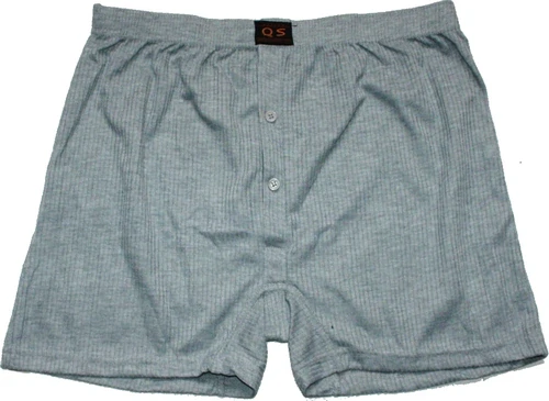 Pánské trenky pro muže žebrované M759 Tm šedá