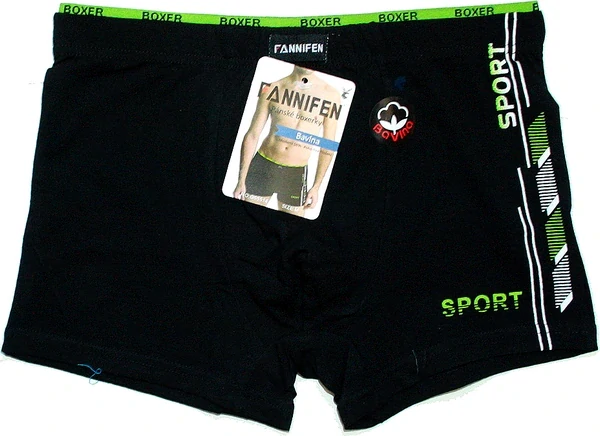 Pánské trenýrky, boxerky FANNIFEN vel. M -3XL G55514 černé Z 752/4