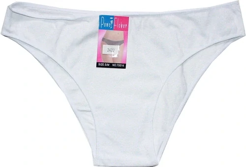 Dámské bokové jednobarevné kalhotky 70014 bílé