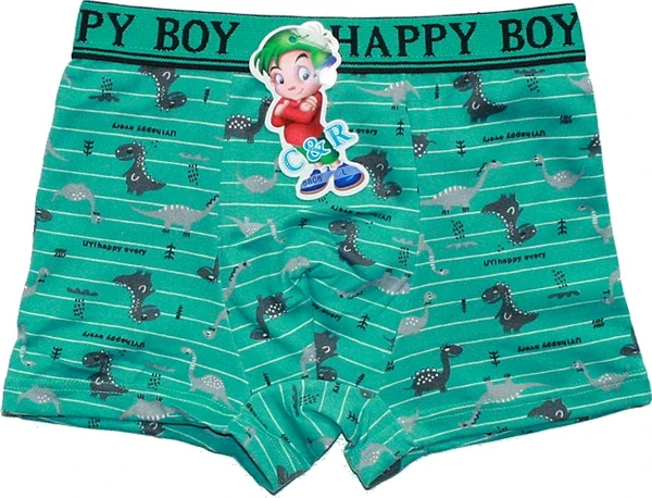 Chlapecké bambusové trenýrky motiv dinosauři pro malé kluky 8806 azurové