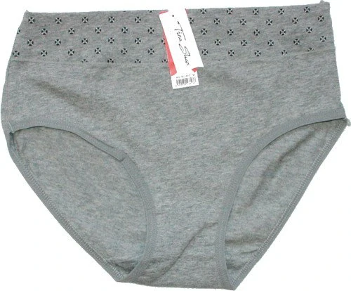 Dámské kalhotky do pasu M1877 šedá 598-195