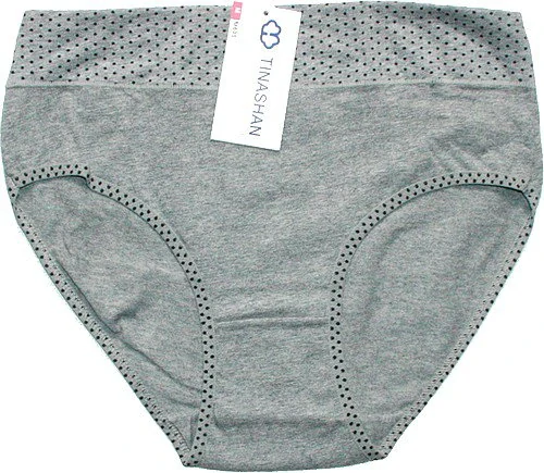 Dámské kalhotky do pasu M805 šedá 598-211