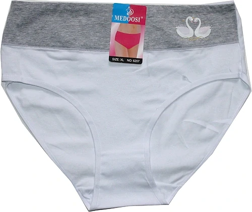 Dámské kalhotky do pasu dvě labutě 6207 BÍ 