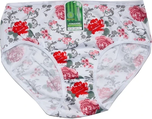 Dámské kalhotky bambusové květinový motiv 1914 BÍ 605/49