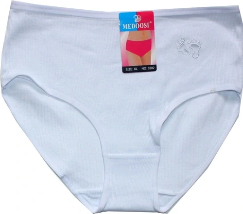 Dámské kalhotky do pasu řádkové dvě tapičky 6202 BÍ