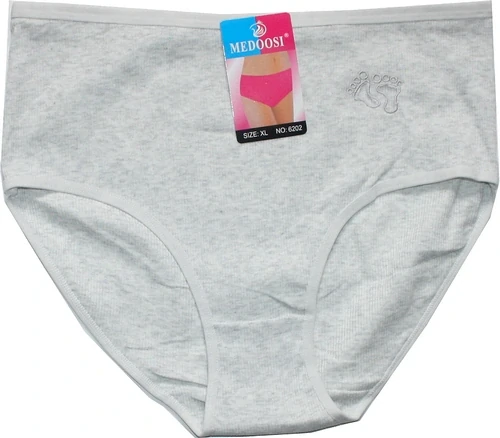 Dámské kalhotky do pasu řádkové dvě tapičky 6202 BÍ ME 599-51