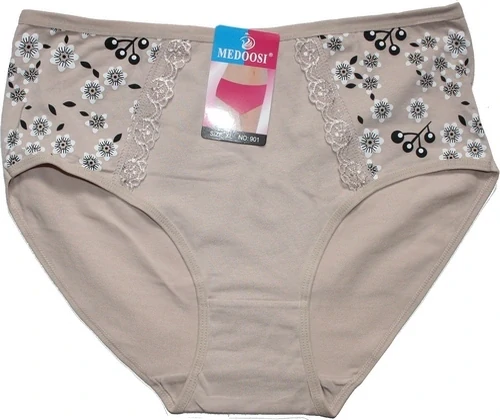 Dámské kalhotky do pasu květiny a krajka na boku 901 KR 599-88