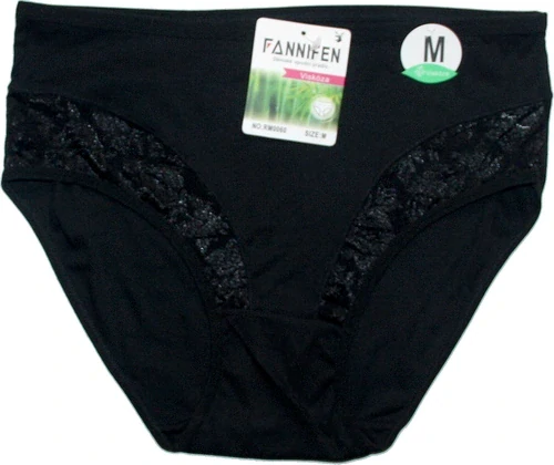 Dámské bambusové kalhotky jemný řádek s krajkou M0060 ČE 608-24