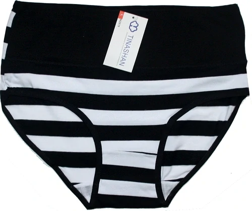 Dámské kalhotky do pasu PRUHY M2878 ČE