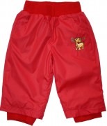 Kojenecké kalhotky šustákové AKCE, Výprodej červená 62- 551/10