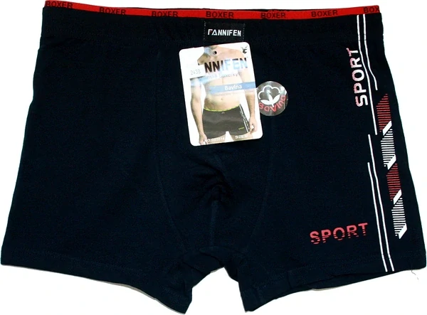 Pánské trenýrky, boxerky FANNIFEN vel. M -3XL G55514 černé Z 752/4