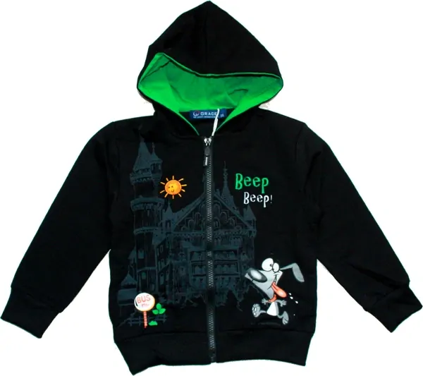 Chlapecká tepláková souprava, komplet  3 kusy černá 13747  - 323/8