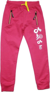 Dívčí tepláky pro dívky s potiskem TIK-TOK 837 růžové 