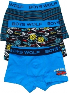 Dětské chlapecké trenkoslipy, boxerky Wolf sada 3 ks L2181B - 767/13 vel. 98/104