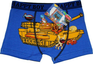 Dětské trenýrky chlapecké s potiskem Tank  701 - 778/222 modrá