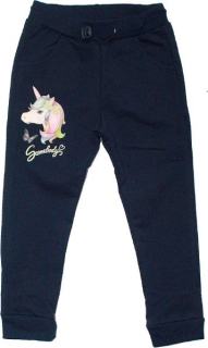 Dívčí tepláky slabé JEDNOROŽEC 9358 modré 