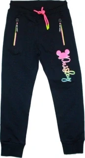 Dívčí tepláky slabé s potiskem 836 černé