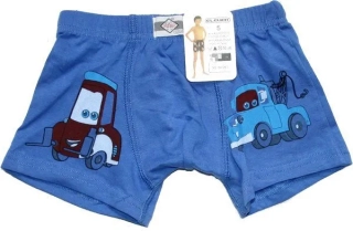 Dětské boxerky chlapecké s obrázkem auta 60597 modrá