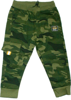 Dětské tepláky, chlapecké ARMY khaki 5937